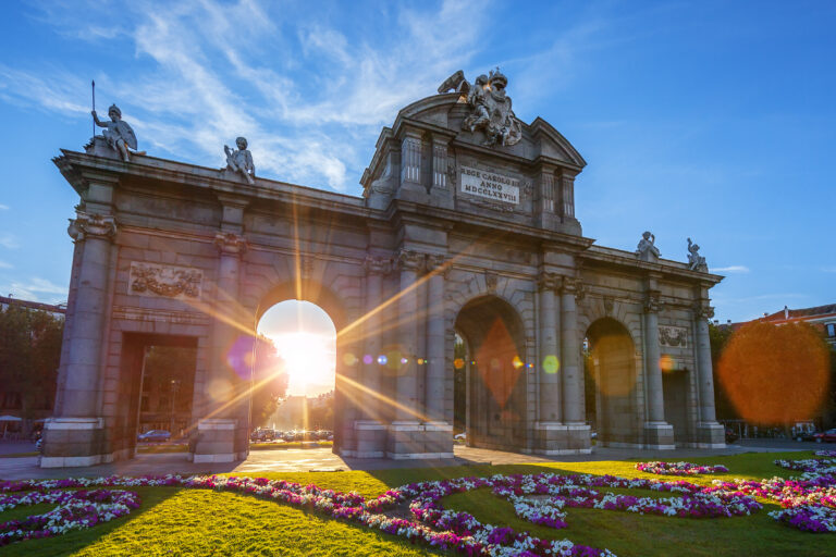 Puerta de Alcala located at Madrid, Spain